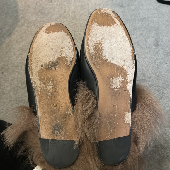 Size 39 Gucci Princetown Mules with Fur - Picture 2 of 4